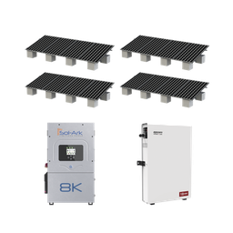 [KITHYBRID8KSOL] Kit Hibrido con Interconexión a la Red Eléctrica de CFE de 8 kW con Salida de 220 Vca y respaldo de 10 kWh en batería de LiFePO4 | KITHYBRID8KSOL