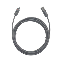 [CFMC41MBLK] Cable Fotovoltaico / 1 metro / Color Negro / Calibre 10 AWG / Terminal MC4-Macho y Hembra en  ambos extremos | CFMC41MBLK