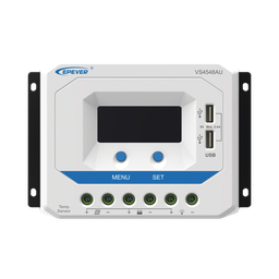 [VS-4548-AU] Controlador Solar de Carga PWM 12/24/36/48 V 45 A, Salida USB, con Display | VS-4548-AU