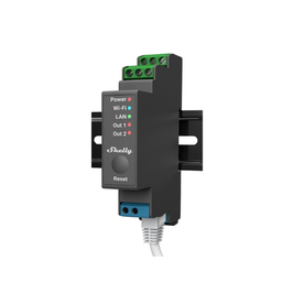 [SHELLYPRO2] Relevador / Interruptor WIFI/ Industrial y residencial inteligente / Hasta 16A / Soporta Google /Alexa / Nube P2P y control Local / 2 canales y puerto ethernet | SHELLYPRO2