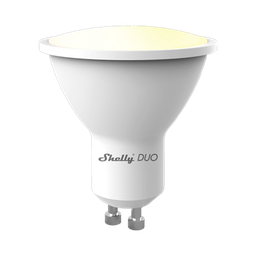[SHELLYDUOGU10] Foco tipo Gu10 inteligente con señal inalámbrica, color dual blanco y cálido, uso de App Shelly. AC 100-240V | SHELLYDUOGU10