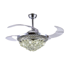 [JLV-041] Ventilador de Techo con Luminario LED de  110 V CA 50/60 Hz /  88 W /4500 Lm / 6500 - 4 000 - 2 700 K /3 Tonos de Luz / 1075 mm / 6 Velocidades /No Dimeable. | JLV-041