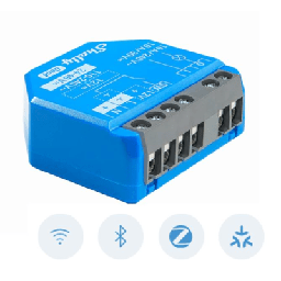 [SHELLY1GEN4] Relevador inalámbrico inteligente 16A, 110-240 V / 1  salida de contacto seco / compatible con asistente de voz Alexa, Google Home / Wifi 2.4 | SHELLY1GEN4