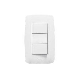 [JTL-B72-10] Apagador Escalera Triple de  127 V~60 Hz 10 A/ Color Blanco. | JTL-B72-10