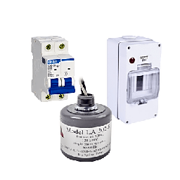 [PL63ACA] Kit de Centro de Carga Para Corriente Alterna, Breaker de hasta  400 Vca de 63 A con Supresor de Picos Transitorios. | PL63ACA