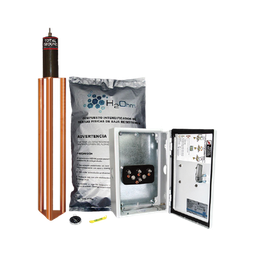 [TG-45K] Kit de puesta a tierra de 45 A con Electrodo, Filtro, Acoplador y Compuesto H2Ohm. | TG-45K