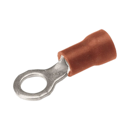 [HUB-TP1-66] Zapata Terminal de Ojillo  para Tornillo 1/8 in (3 mm) calibre 22-16 AWG con aislamiento de vinilo. | HUB-TP1-66