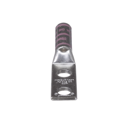 [LCC1/0-38DW-X] Zapata de compresión LCC1/0-38DW-X para cal. 1/0 Awg, Doble barreno para tornillo prisionero de 3/8, 1 Pz | LCC1/0-38DW-X