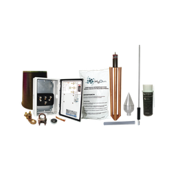 [KIT-MASTER-01T] Kit Pararrayo con Punta en Acero Inoxidable con Accesorios de Instalación en Torre para Protección de 160 m de Diámetro. | KIT-MASTER-01T