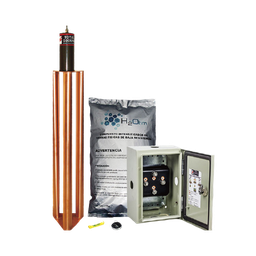 [TG-100K] Kit de puesta a tierra de 100 Amperes con Electrodo, Filtro, Acoplador y Compuesto H2Ohm. | TG-100K
