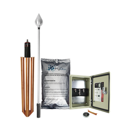 [KDA-01-ALU] Kit de Pararrayo con Punta en Aluminio con Diámetro de Protección de 160 metros. | KDA-01-ALU