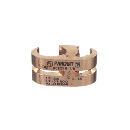 [GCE1/0-1/0-L] Conector de Conexión Tierra tipo "E" para Conductor de Cobre 6 AWG SOL – 1/0 AWG STR (16–50 mm2). | GCE1/0-1/0-L