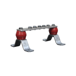 [TG-BPS-1520-AL] Barra de Unión de Aluminio de 5 Contactos 1-1/2" x 8" x 1/4" (38.1 x 203.2 x 6.35 mm) | TG-BPS-1520-AL