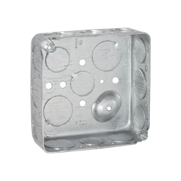 [HUB-192] Caja Cuadrada 4 x 4"/ Profundidad 1- 1/2"/ Cuenta con 11 Entradas de 1/2" y 6 de 3/4".. | HUB-192