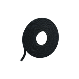[HLS-75R0] Rollo de Cinta de Contacto, de 75 Pies (22.9m) de Largo, 19.1 mm de Ancho, Color Negro | HLS-75R0