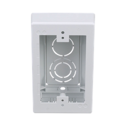 [JBX3510WH-A] Caja de Pared Superficial, Uso Universal con Placas de Pared, con Cinta Adhesiva, Color Blanco | JBX3510WH-A