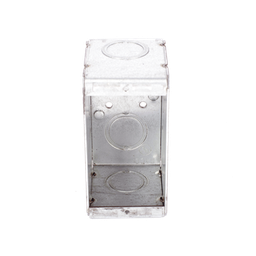 [HUB-690] Caja (Chalupa) Multigang de 1 Gang/ Profundidad de 2-1/2 Pulgadas (6.35 cm)/ 8 TKO (1/2 y 3/4). | HUB-690
