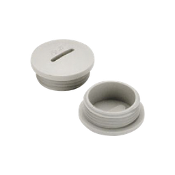 [TA-0368] Tapón roscado de 3/4" para caja cuadrada a prueba de intemperie. | TA-0368