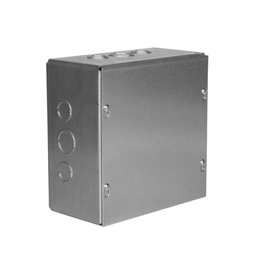 [HUB-SC-1515-04G] Caja Extra Grande 15"x15"x 4"/ Profundidad 4"/Entradas Laterales - Finales 4 Entradas de 1/2"- 3/4", 2 Entradas de 3/4" - 1" y 2 Entradas de 1"- 1 1/4"/ Incluye tapa / Incluye tapa. | HUB-SC-1515-04G