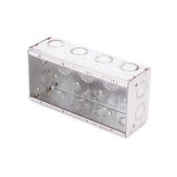 [HUB-693] Caja Multigang de 4 Gangs,/ Profundidad de 2-1/2"/ 20 TKO (1/2"- 3/4"). | HUB-693