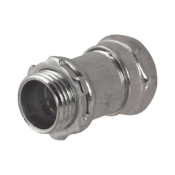 [HUB-2903] Conector Recto Compresión de Acero Galvanizado para Pared Delgada de 3/4" . | HUB-2903