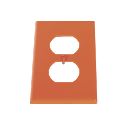 [HUB-P80R] Tapa para Contacto Dúplex Color naranja. | HUB-P80R