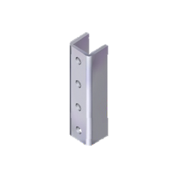 [ANC-HH01] Herraje Cople Para Unicanal 4 X 4 cm de 4 Perforaciones. | ANC-HH01