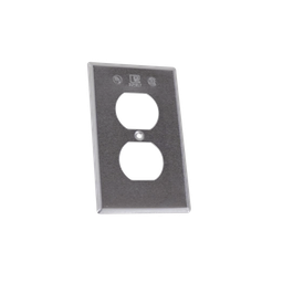 [TR-0422] Tapa rectangular para contacto dúplex de aluminio tipo RR a prueba de intemperie. | TR-0422
