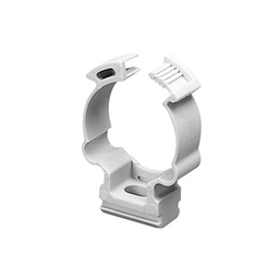 [GW-50-606] Soporte de collar (Abrazadera), PVC Auto-extinguible, cerrado para tubería de 20 mm | GW-50-606