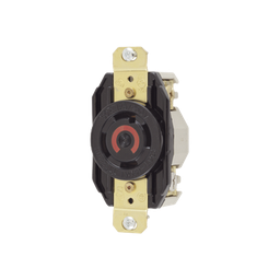 [HUB-HBL-2710] Receptáculo con Bloqueo de Media Vuelta Industrial 30 a 125/250 V CA / 3 Polos 4 Hilos / Nema L14-30R. | HUB-HBL-2710