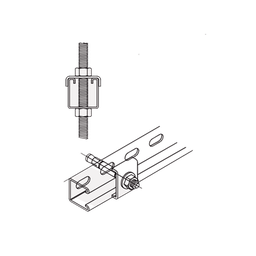 [ANC-HA06] Tope Unicanal  "U" para Tornillo de  3/8" ( 9.5 mm ). | ANC-HA06