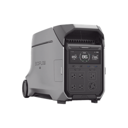 [EFD521] Estación de Energía Portátil DELTA PRO3 / 4096Wh Litio LFP / 5 AC 4000W (8000W Pico) / 2 USB-C 100W / Capacidad para Aumentar Respaldo / Cargador de Coche 10A a 12.6V / Conectividad WiFi y Bluetooth (App) / Carga Solar 2600W Max. (2 P | EFD521