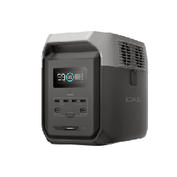 [EFD31500] Estación de Energía Portátil Delta 3 1536Wh Litio LFP / 6 AC 1800 W (Max. 3600W) / 2 USB-C 100W / Capacidad para Aumentar Respaldo / Cargador de Coche 10A a 12.6V / Conectividad WiFi y Bluetooth (App) / Carga Solar 500W Max. | EFD31500