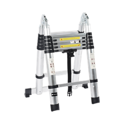 [PST-H10-002] Escalera Telescópica de Aluminio Tipo Tijera de 1.9 + 1.9 Metros de Altura | PST-H10-002