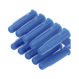 [TP-3] Taquete azul 3/8" para tornillo 12mm x 2" (100pzs) (1105-05100) | TP-3