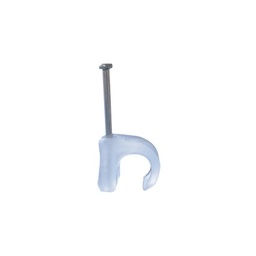 [TC-57] Grapa para cable redondo de 5mm color transparente (100pzs) (3102-00100) | TC-57