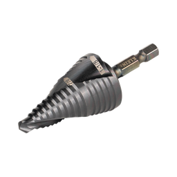 [QRST11] Broca Escalonada 12 en 1, de Liberación Rápida, Acanaladura en Espiral, produce Agujeros de 2-3 cm e Intermedios. 10x más Durable | QRST11