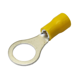 [AE50242] Terminal tipo ojo / 1 /  4" / 12 - 10 AWG / Amarillo / Paquete de 25 piezas. | AE50242