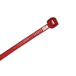 [TH-300-R] Cincho de nylon color rojo 4.8 x 300mm (100pzs) (4200-04003) | TH-300-R