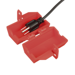 [PSL-CL110] Dispositivo de Bloqueo LOTO para Enchufes de 120 Vca, Fabricado con Polipropileno, Color Rojo | PSL-CL110