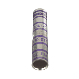 [SCL4/0-X] Empalme de Compresión a tope  de Cobre tipo barril largo. Para cable 4/0 AWG, 1 Pieza | SCL4/0-X