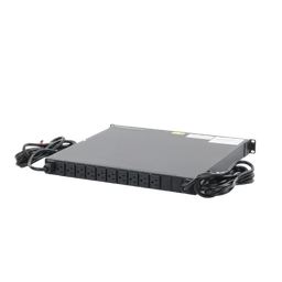 [NPATS11001] PDU Monitoreable de Transferencia Automática ATS (Fuente Redundante), Con 10 Salidas 5-15R, Enchufes de Entrada NEMA 5-15P, Instalación Horizontal de 19in, 1UR, 15 Amp, 120 Vca | NPATS11001