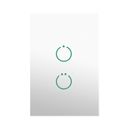 [MHS512SL] (ZWAVE) Interruptor On/Off panel táctil touch inalámbrico Zwave Plus 2 botones. No requiere cable neutro, Compatible con Hubitat HC8, Álula  M2M, otros | MHS512SL