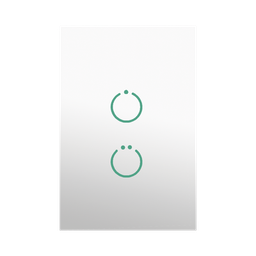 [MHS512] (ZWAVE) Interruptor On/Off panel táctil touch inalámbrico Zwave Plus 2 botones. Compatible con Hubitat HC8, Álula  M2M, otro | MHS512