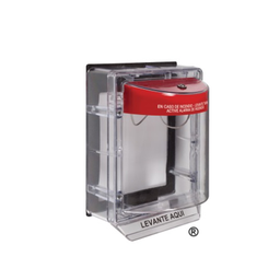 [STI-3150-ES] Cubierta Protectora De Policarbonato, Sin Sirena, Con Espaciador Transparente, Texto En Español, Listado UL/cUL, 17.78 Cm (7 Pulgadas) Alto X 12.7 Cm (5 Pulgadas) Ancho X 13.21 Cm (5.2 Pulgadas) Profundidad, Serie Weather Stopper | STI-3150-ES