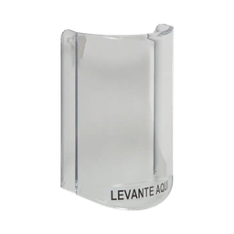 [STI-6517-ES] Cubierta Protectora De Policarbonato, Súper Resistente, Sin Sonido, Texto En Español, Para Botones Multiusos De STI | STI-6517-ES