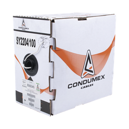 [SY-22-04/1000] Bobina de 305 Metros (1000 Pies) / Cable de Cobre / 4 x 22 AWG / Tipo Alarmas UL / Para Interior / Color Blanco / Para Aplicaciones de Alarmas de Intrusión / Interfonos / TV Porteros / y Multi-Propósito / Hecho en México | SY-22-04/1000
