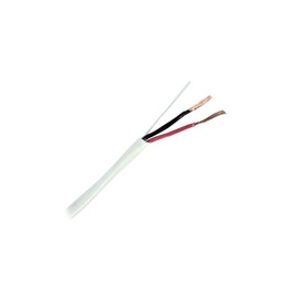 [92-59] Bobina de 305 Metros (1000 Pies) / 2 x 18 AWG / Cable / Blanco / Para Aplicaciones de Alarma / Audio / Control de Acceso / Certificado UL / Resistente al Fuego / Para Interior | 92-59