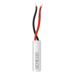 [2101-1101/1000] Bobina de 305 Metros (1000 Pies) / Alambre de Cobre 2 x 22 AWG / Tipo Alarmas CMR-CL3R / Riser / Color Blanco / Para Aplicaciones de Alarmas de Intrusión / Automatización | 2101-1101/1000