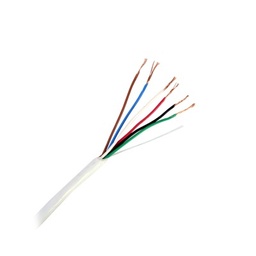 [92-96] Bobina de 305 Metros (1000 Pies) / 6 x 22 AWG / Cable de Cobre / Tipo CMR / Para Interior / Para Aplicaciones de Control de Accesos / Alarmas de Intrusión / Automatización / Interfonos y TV Porteros | 92-96